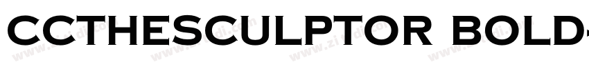 CCTheSculptor Bold字体转换